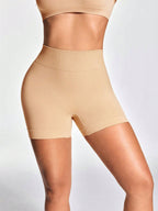 Mid-Waisted Black Shapewear Shorts - Tummy & Waist Control With Natural Butt-Lift Effect