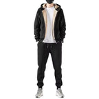 Fleece-lined Extra-thick Trendy Corduroy Lambswool Sportswear Set