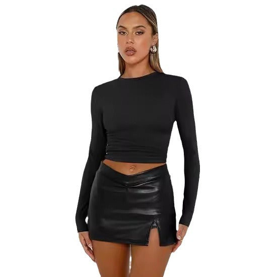 Women's Base-layer Round-neck Long-sleeve Top
