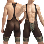 Men's Mesh Swimsuit One Piece Costume