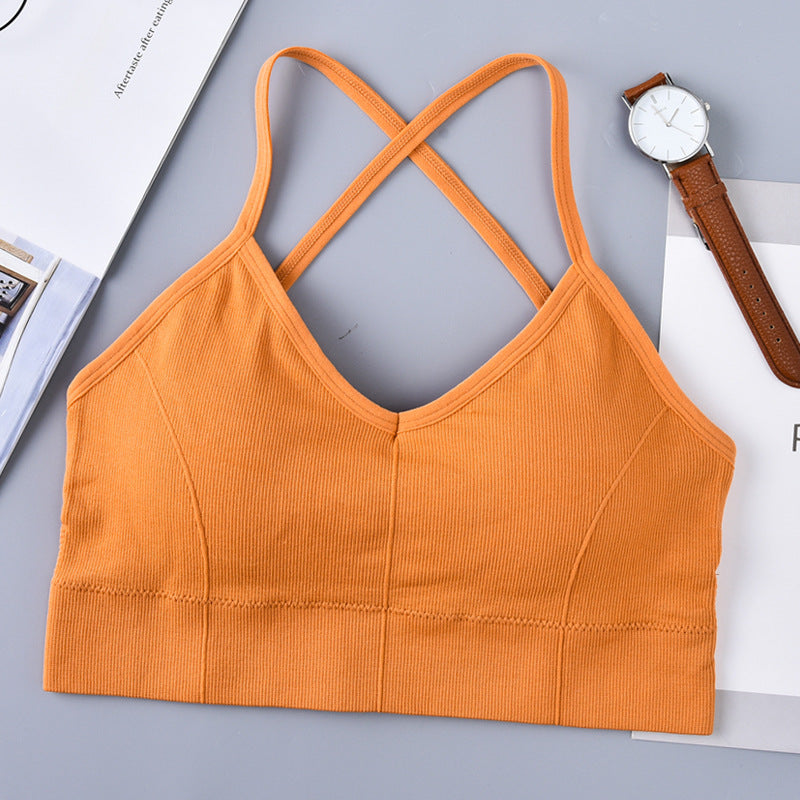 Large U Beauty Back Cross Sling Underwear Ladies Belt Chest Pad Anti-wardrobe Malfunction Base One-piece Tube Top Wrapped Chest For Women