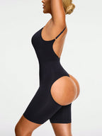 Strapless Cut-Out Mid Thigh Bodysuit - Tummy & Waist Control Shapewear With Butt-Lift Effect