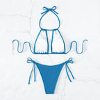 Women's Sling Hollow Split Swimsuit High Waist