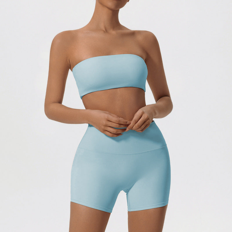Tube Top High Elastic Breathability Comfortable Sports Yoga Inner Wear Hot Girl