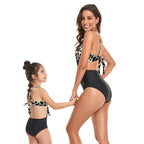 Parent-child Midriff Outfit One Piece Swimsuit