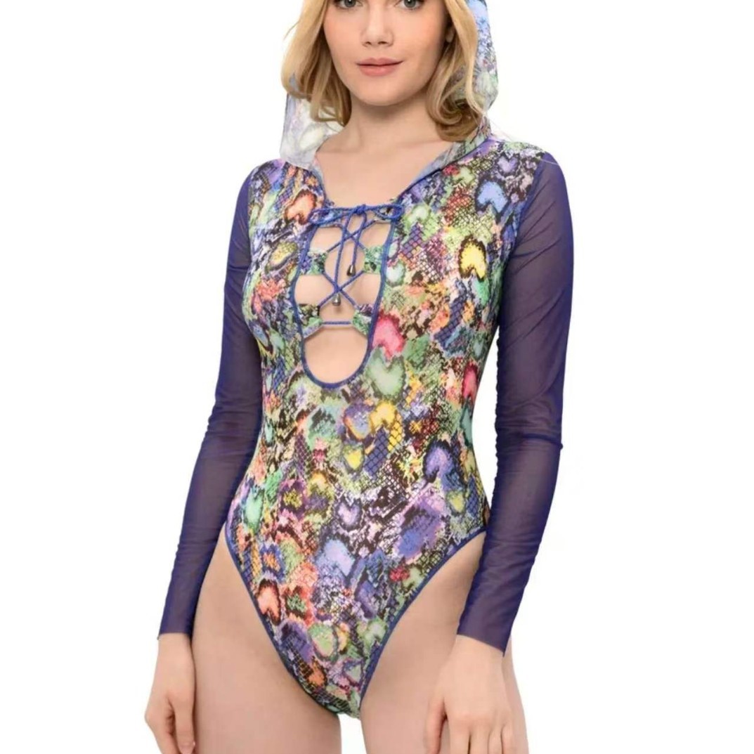 Women's Triangle-Strap One-Piece Swimsuit