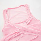 Top Mesh See-through Tight Jumpsuit