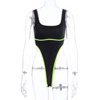 Women's sexy shapewear bodysuit with backless straps