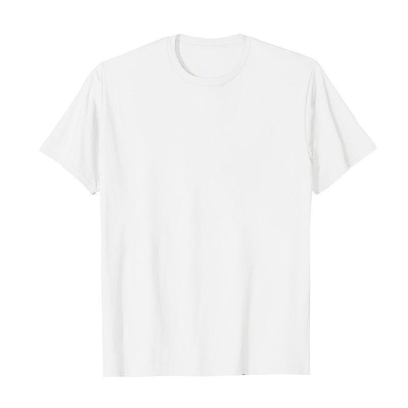 Mens Fashion Sports T-Shirt Casual Stretch Crew Neck