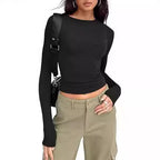 Women's Base-layer Round-neck Long-sleeve Top