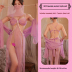Sexy Ancient Style See-through Hanfu Cos Tang Suit