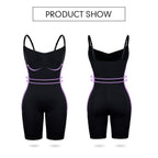 Everyday Snatched Waist Cami Shaper,Open Crotch Design,No-Roll Flat Leg Shapewear-Ultimate Tummy Control & Booty Lift Bodysuit For Women