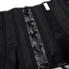 European And American Court PU Punk Tunic Women's Shoulder Strap Shapewear