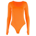 Base solid color slim-fit inner bodysuit