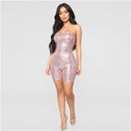 Shiny Queen Bandeau Jumpsuit