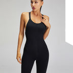Fitness Sports Suit Women's Slim And Sexy Back Jumpsuit