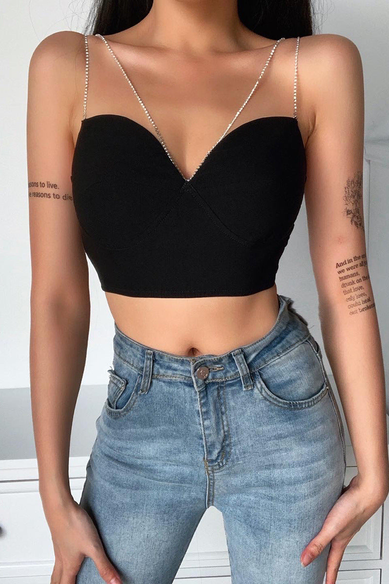 Fashion Sexy Lady Style Body Shaping Temperament Base Wrap Top