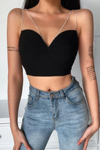 Fashion Sexy Lady Style Body Shaping Temperament Base Wrap Top