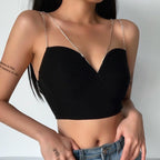 Fashion Sexy Lady Style Body Shaping Temperament Base Wrap Top