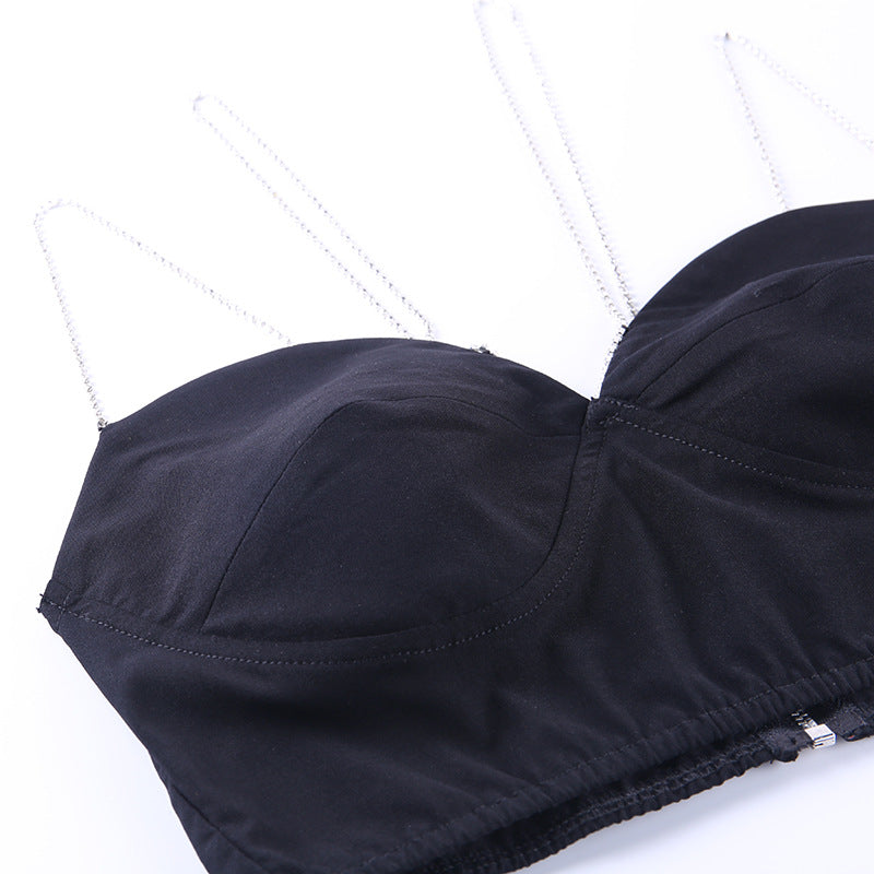Fashion Sexy Lady Style Body Shaping Temperament Base Wrap Top
