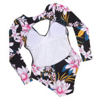 One Piece Swimsuit Women's Long Sleeve Sunscreen Diving Suit Swimsuit Printing