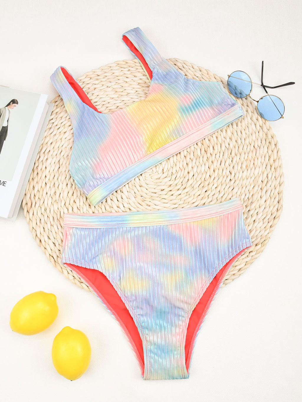Sexy Bikini High Waist Split Ladies Swimsuit