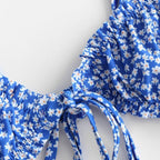 European And American Sexy Bikini Ladies Floral Swimsuit