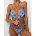European And American Sexy Bikini Ladies Floral Swimsuit