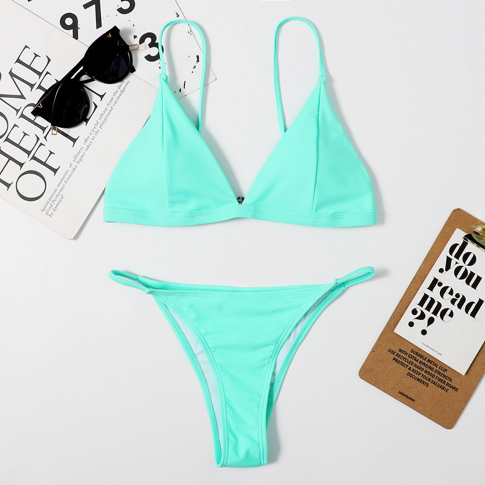 Stitching Bikini Pad Dye Printing Swimsuit Women