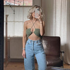 Women's Halter Halter Slim Fit Inner Vest