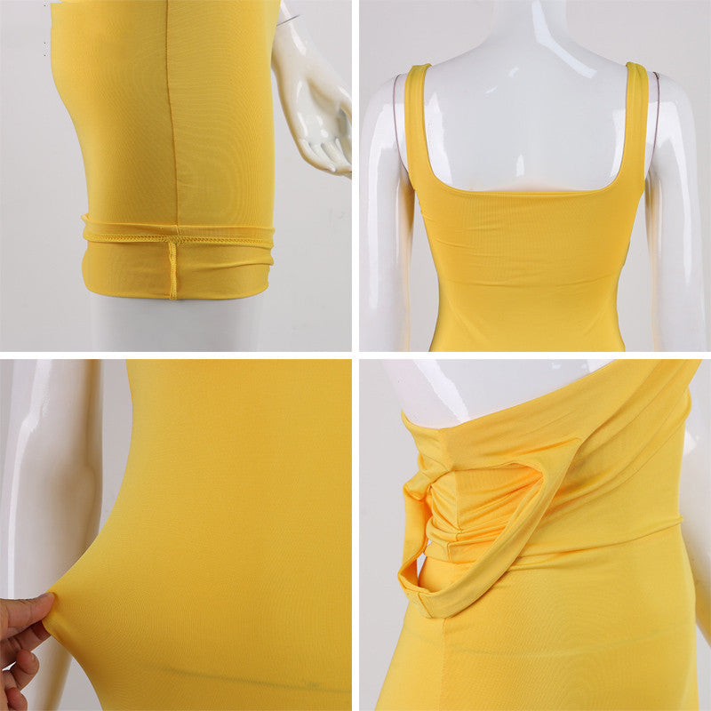 Temperament Commuter High Elastic Sling Slim Dress Base Skirt