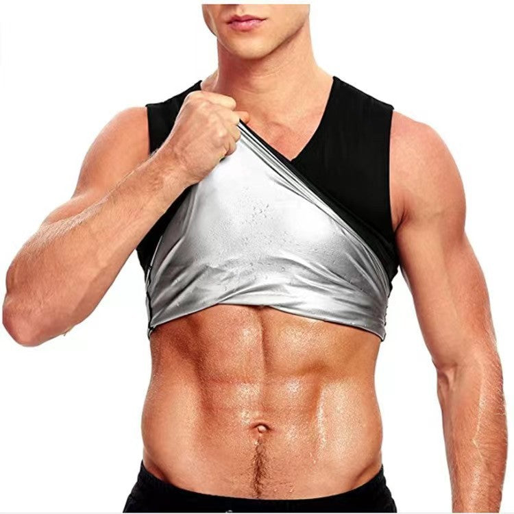 Men's Sports Fitness Shapewear Violently Sweat Belly Contracting Vest