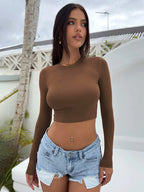 Ultra-short Long-sleeve Outerwear Base Layer