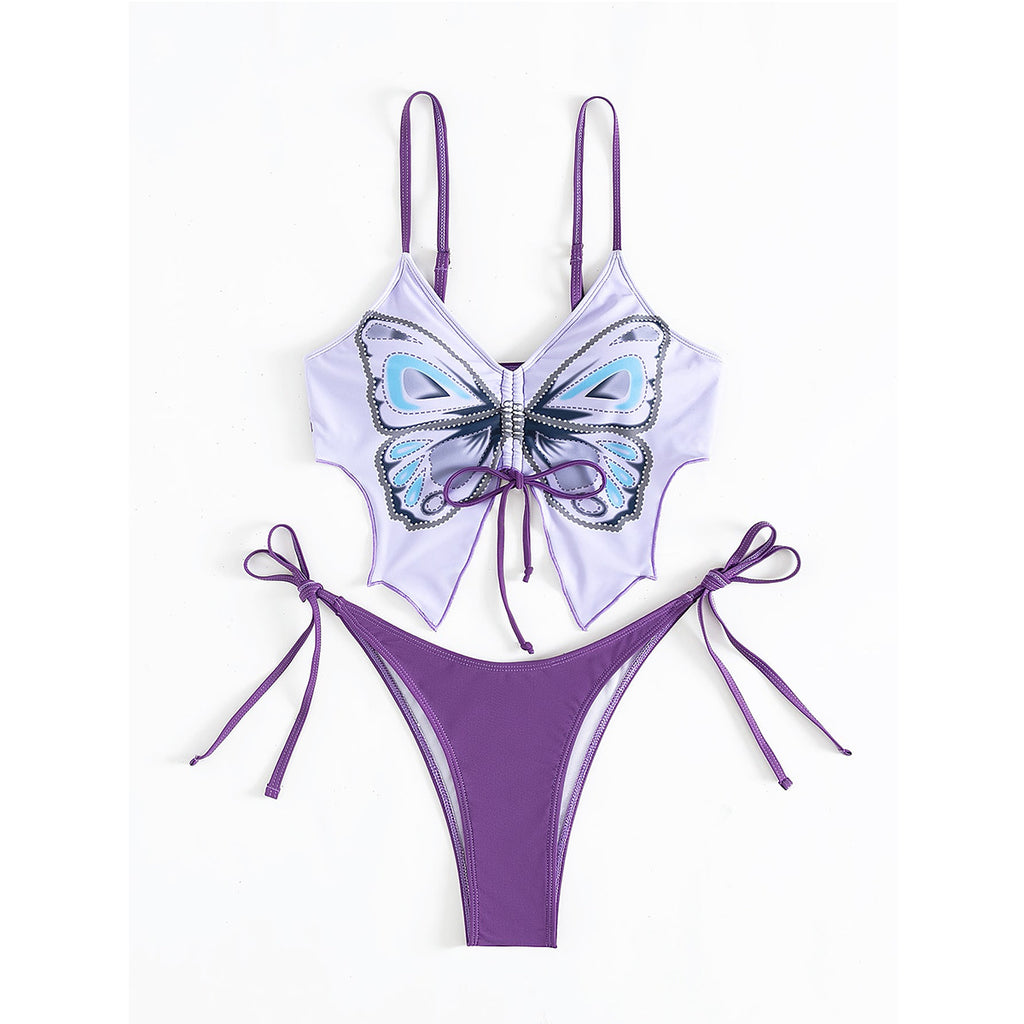 Bikini Swimsuit Female European And American Sexy Style Butterfly Swimsuit