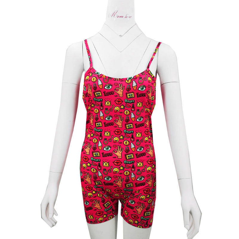 Ladies' suspender jumpsuit