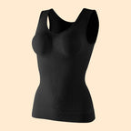 Women's Belly Sculpting Double Layer Tank Top With Built-in Bra