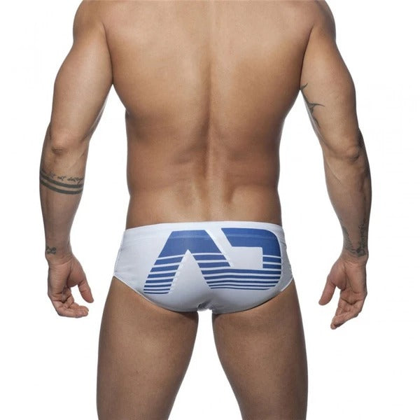 Printed swimsuit briefs