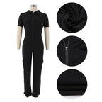 Women's Casual Short Sleeved Jumpsuit