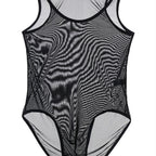 Men's Mesh Triangle Single Layer Jumpsuit