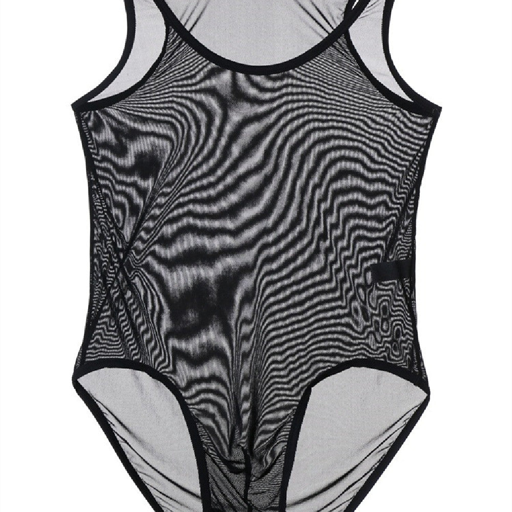 Men's Mesh Triangle Single Layer Jumpsuit