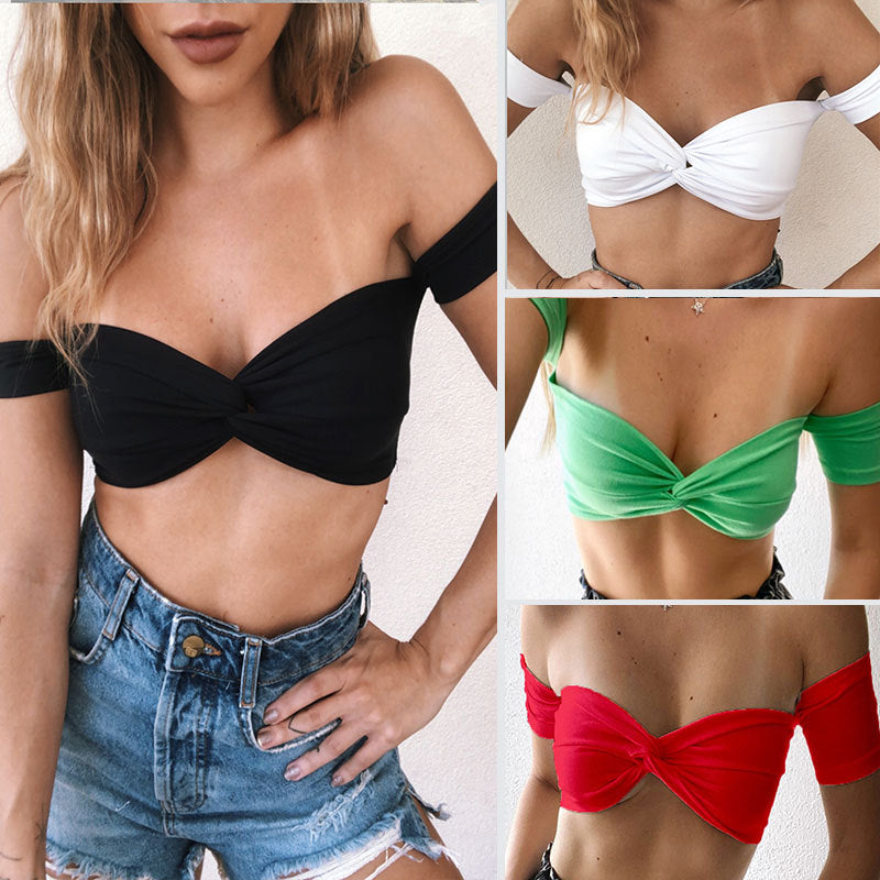 Hot Girl Style Tube Top Kink Design Sense Of Small Inner Wear