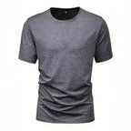 Mens Fashion Sports T-Shirt Casual Stretch Crew Neck