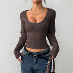 Women's Solid Color Base Layer Long Sleeve Top