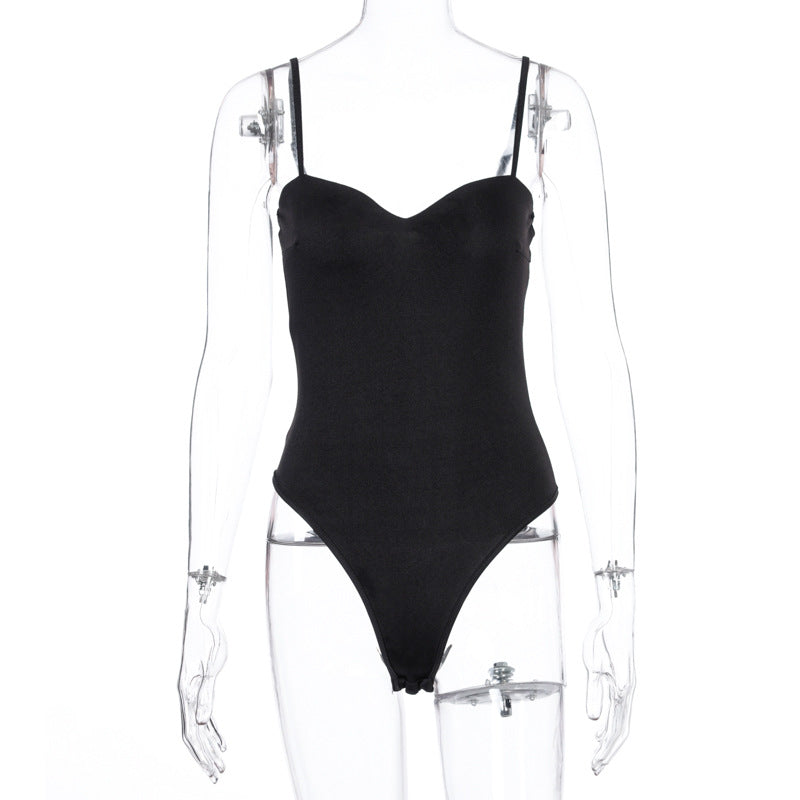 Sexy suspenders jumpsuit