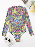 New One-piece Printed Swimsuit