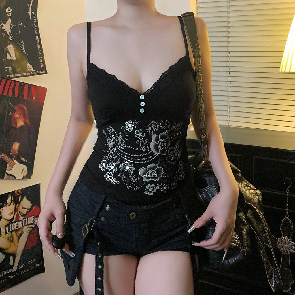 V-neck Camisole With Straps Sexy Low-cut Base Top For A Sassy Chic Look