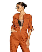Casual micro - elastic jumpsuit