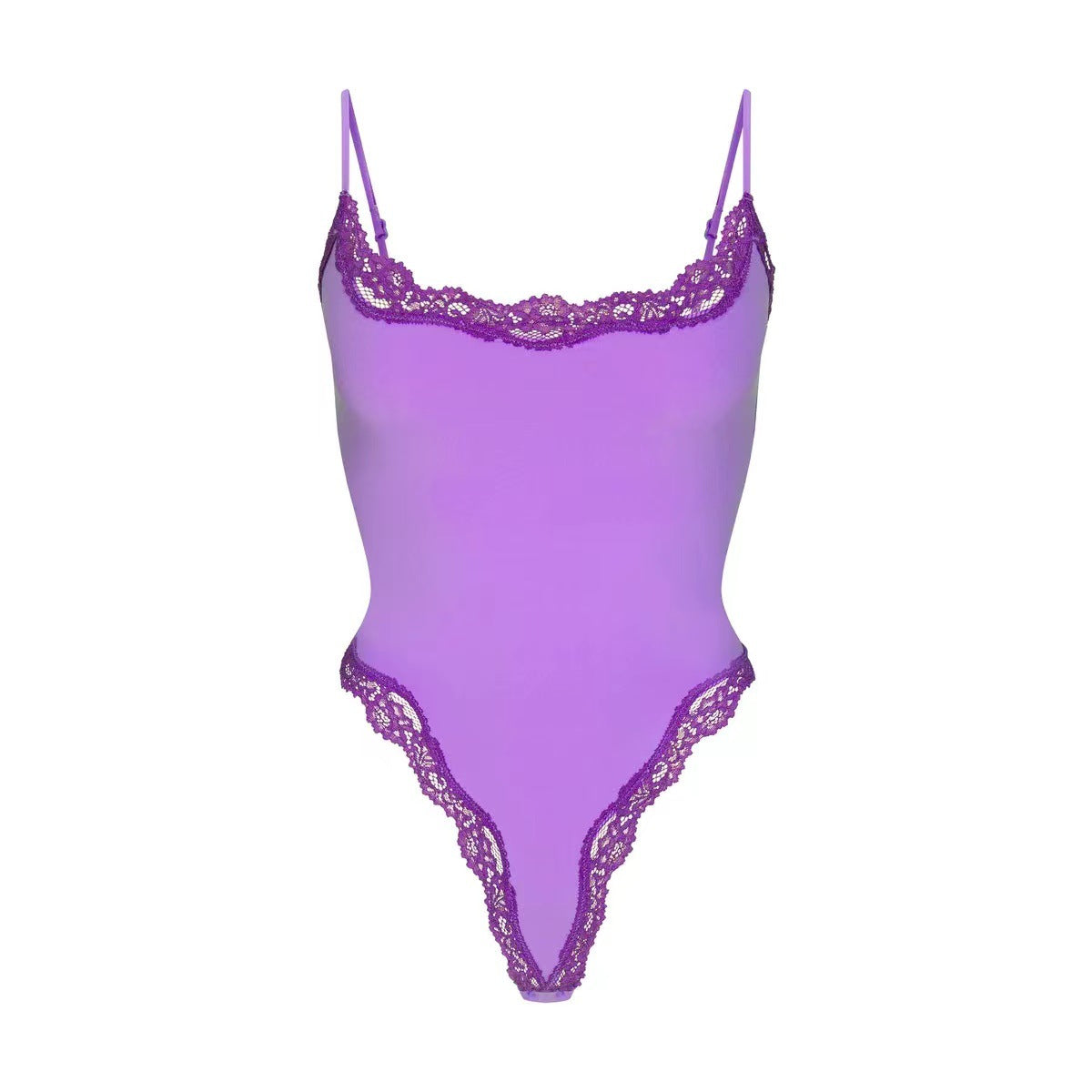 Strap Lace Base One-piece Open Crotch Comfortable