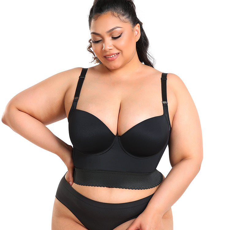 Vest-style Shapewear Back-slimming Plus-size Sports Bra