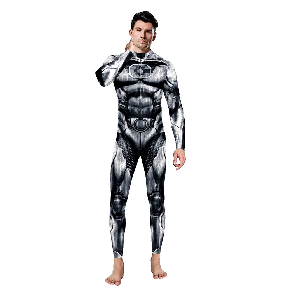 Digital Print Jumpsuit Men's Sports Jumpsuit